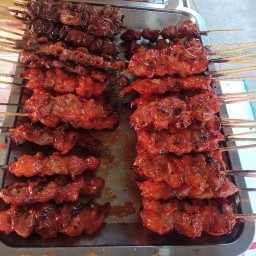 ไก่ย่างแดง ไก่ทอด มุสลิม อินดี้ น้ำจิ้มแจ่ว บางนา