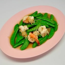 ถั่วลันเตาผัดกุ้ง