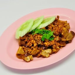 ไส้ตันทอดกระเทียม