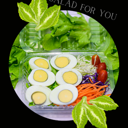 สลัดไข่ จัมโบ้ (ไข่ 3 ฟอง ) (ถ้วยใหญ่)