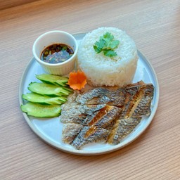 ข้าวคลุกกะปิชาววัง + ข้าวปลาแกะ รังสิต