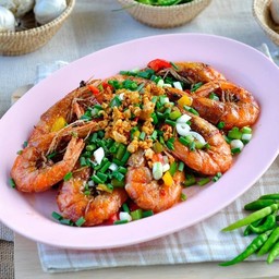กุ้งผัดพริกเกลือ