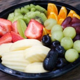 mix fruit (ผลไม้รวม)+ข้าวไข่เจียว
