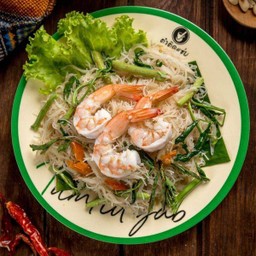 หมี่กระเฉดกุ้งสด