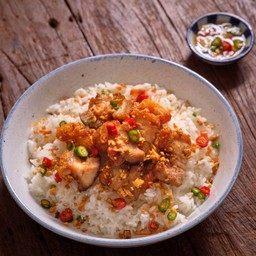 คั่วพริกเกลือ (ราดข้าว)