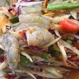 ส้มตำกุ้งสด