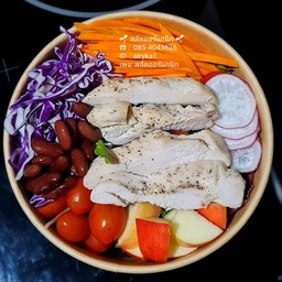 สลัด อกไก่พริกไทยดำ