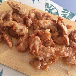 หมูทอดกระเทียมพริกไทย 1 ขีด