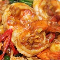 ข้าวกุ้งผัดพริกเผา