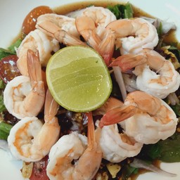 ยำแซ่บกุ้งสุก