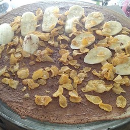 เครปนูเทล่า+กล้วย+คอนเฟลก