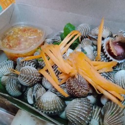 หอยแครงลวกจิ้ม