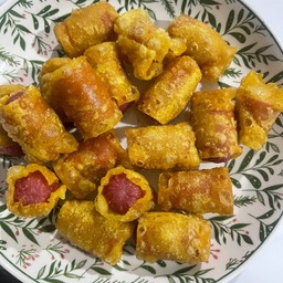 ไส้กรอกห่อเกี้ยว15ลูก