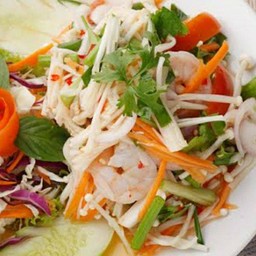 ยำเข็มทอง กุ้ง