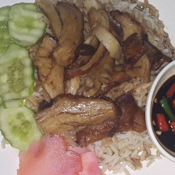 ข้าวหน้าเป็ด....ข้าวกล้องค่ะ