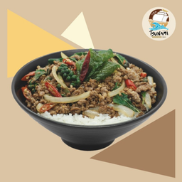 ข้าวหน้ากะเพราเนื้อโคขุน Recommended