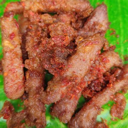 เนื้อหมูทอดพริกป่น 100 กรัม