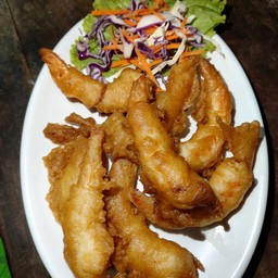 กุ้งซุปแป้งทอด
