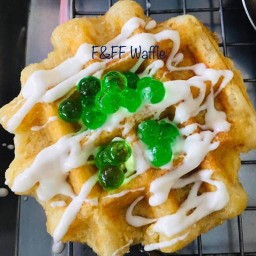 หมูทอดหน้าวัดวัง/วาฟเฟิล กาแฟสด 3