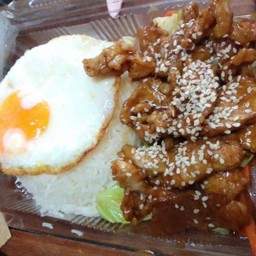 ข้าวหน้า หมู-ไก่ ซอสเทอริยากิ