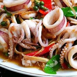 ปลาหมึดผัดฉ่า/แบบกับข้าว