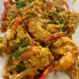 ข้าวผงกระหรี่กุ้ง