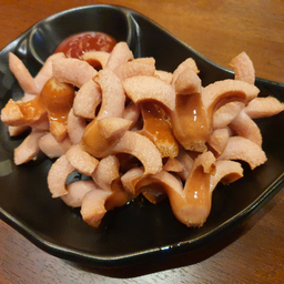 ไส้กรอกหนังกรอบทอด - Crispy Deep Fried Chicken Sausage