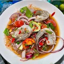 ยำเส้นแก้ว กุ้งสด 6ต้ว