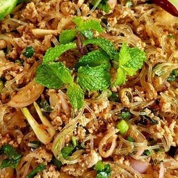 ลาบวุ้นเส้นหมูสับ