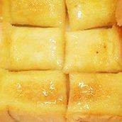 ขนมปังแผ่นสี่เหลี่ยมปิ้ง เนยนม4แผ่น