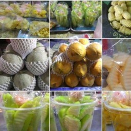 ผลไม้สดแช่เย็นป้าศรี บ้านแพ้ว