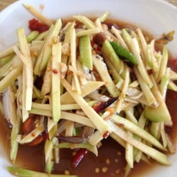 ตำมะม่วง ปู ปลาร้า