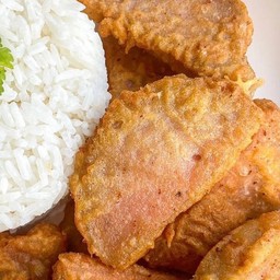 ข้าวหมูยอดทอด