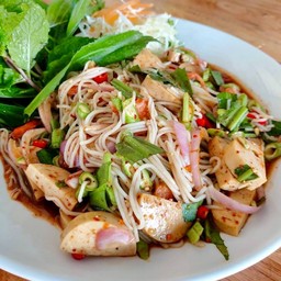 ยำขนมจีน หมูยอ