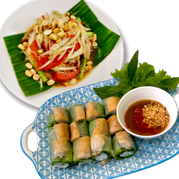 [คู่ไดเอท]แหนมเนืองโรล ส้มตำไทย