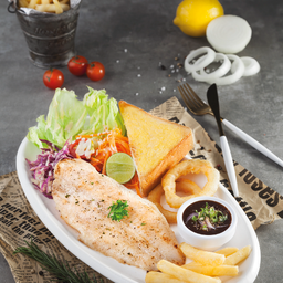 สเต็กปลาดอลลี่ย่าง  Fish Grilled