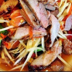 ตำคอหมูย่าง