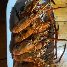 กุ้งแม่น้ำเป็นๆ ย่าง 1 กิโล