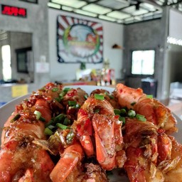 กุ้งแม่น้ำผัดพริกเกลือ(กับข้าว)