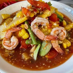 ตำข้าวโพดกุ้งสุก