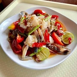 ส้มตำปูม้ารสทิพย์ ในบ้าน (สันผักหวาน) หางดง