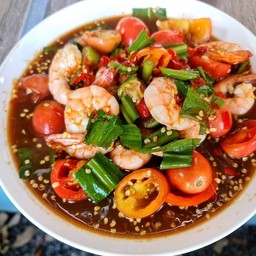 ตำกุ้งสุก