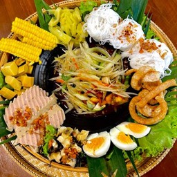 ตำถาดยกครก 