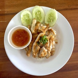 ข้าวมันไก่ทอด