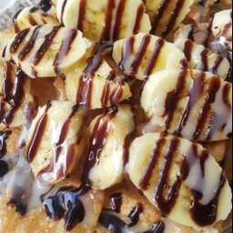 โรตี กลมนุ่ม กล้วยหอมช็อค