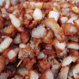 หมูสามชั้นทอด (1 ขีด)