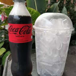 โค้กไม่มีน้ำตาล330มล.+น้ำแข็งแก้วถัง