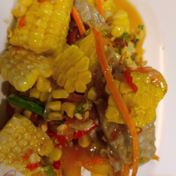 ตำข้าวโพดหมูยอ ธรรมดา ไทย