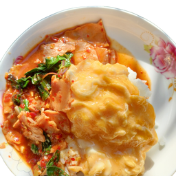 ข้าวไข่ข้นกะเพราเบคอน