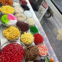 สลิ่มทับทิมกรอบขนุน(น้ำกะทิสด)